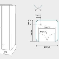 Kinedo Consort 800mm Shower Pod