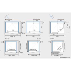 Kinedo Kineprime Glass 900mm Sliding Door Corner Shower Pod