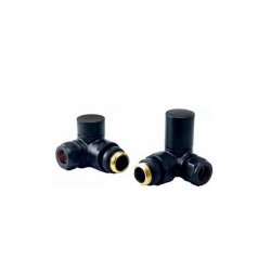 Redroom Black 15mm Corner Round Valve Pack 