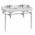 Burlington 120cm Chrome Basin Washstand