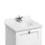 Burlington Freestanding 650mm Matt White Vanity Unit with Doors