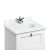 Burlington Freestanding 650mm Matt White Vanity Unit with Doors