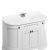 Burlington Freestanding 1340mm Matt White Curved Vanity Unit with Drawers