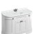 Burlington Freestanding 1340mm Matt White Curved Vanity Unit with Drawers