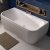 Beaufort Malin DE 1700 x 800mm Reinforced D Shape BTW Bath