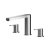 Nuie Square 1700 x 850mm RH L Shaped Shower Bath Set