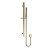 Nuie Windon Brushed Brass Thermostatic Twin Valve 