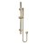 Nuie Arvan Brushed Brass Thermostatic Twin Valve with Diverter