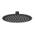 Nuie Arvan Matt Black Circular Fixed Shower Head