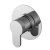 Nuie Round Chrome Outlet Elbow with Bracket and Handset