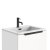 Scudo Chevron 600mm Matt Blue Wall Mounted Vanity Unit and Basin