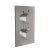 Scudo Chrome Square Ceiling Mounted Shower Arm