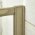 Nuie Rene 900mm Brass Framed Quadrant Shower Enclosure