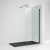 Nuie Black 800mm Wetroom Panel