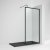 Nuie Black 760mm Full Outer Frame Wetroom Panel