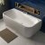 Beaufort Malin DE 1800 x 800mm 5mm D Shape BTW Bath