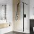 Roman Haven 10mm Select 800mm Wetroom Corner Panel Black