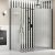 Ajax Reni 8mm Fluted Glass 800mm Wetroom Panel in Black