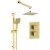 Ajax Keah 6mm Brushed Brass 1200mm Sliding Shower Door