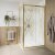 Burlington Classique 1400mm Sliding Shower Door in Gold