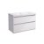 Roper Rhodes Scheme 800mm Gloss Light Grey Wall Mounted Basin Unit with Double Drawer