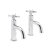 Tavistock Vitoria 605mm 2 Tap Hole Ceramic Basin