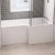 Beaufort Portland 1700 x 850mm RH L Shaped Reinforced Bath