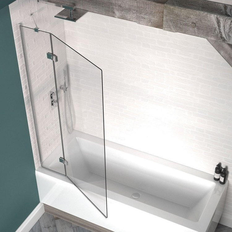 Kudos Inspire 6mm LH Two Panel Out-Swing Bath Screen 4BASC2PFOUTLHS