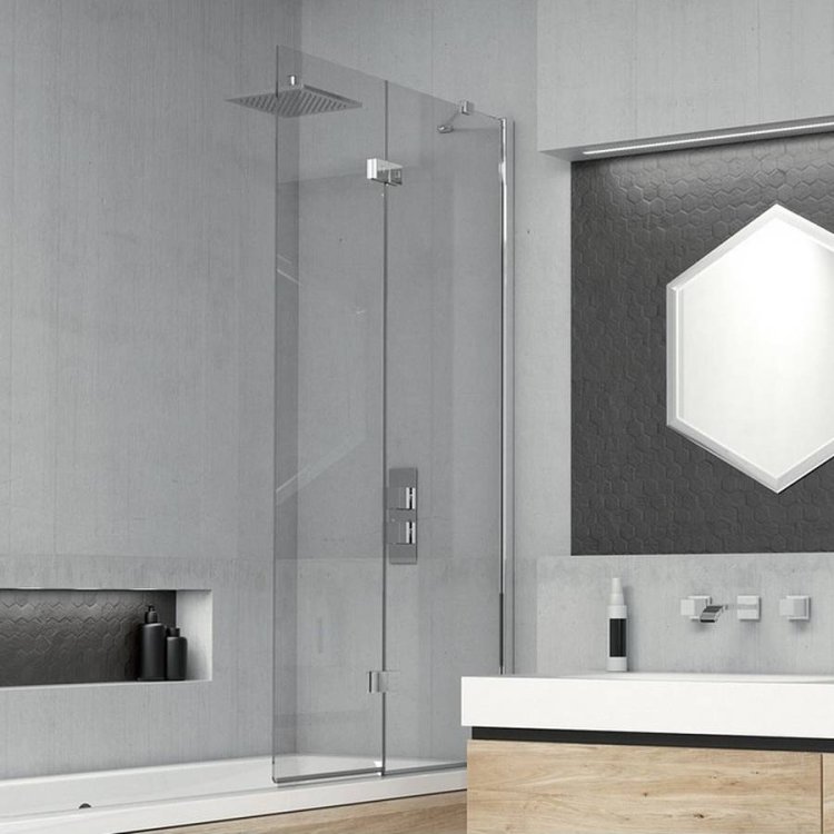 Kudos Inspire 8mm RH Two Panel In Folding Bath Screen