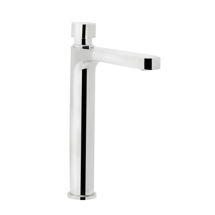 Bristan Timed Flow Soft Touch Tall Pillar Basin Tap