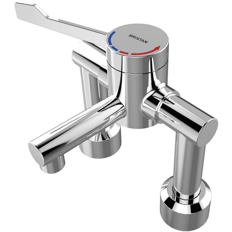 Bristan Single Control Hospital Deck Mounted Basin Mixer Tap