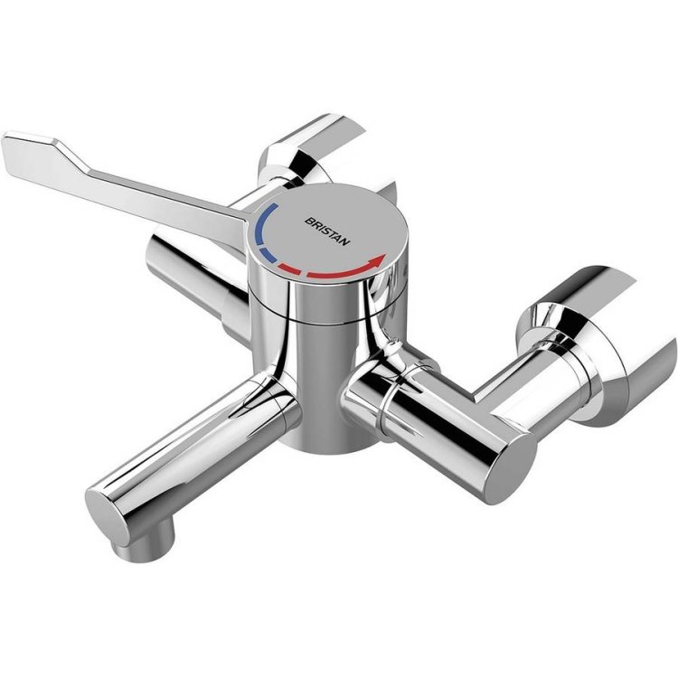 Bristan Single Control Hospital Wall Mounted Basin Mixer Tap