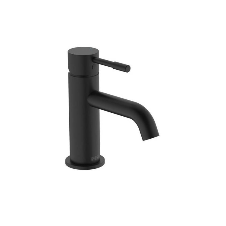 Bristan Mila Black Basin Mixer with Clicker Waste