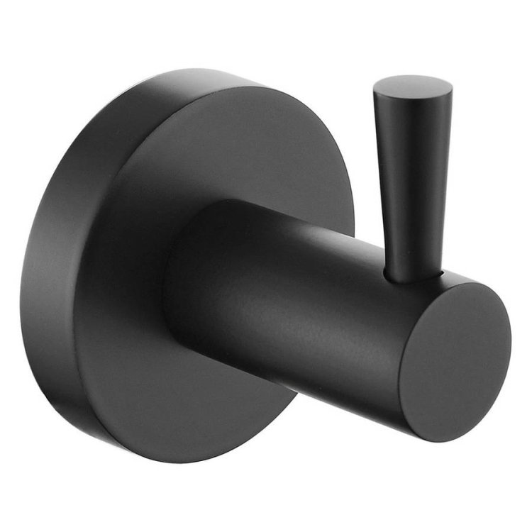 Bristan Black Round Robe Hook