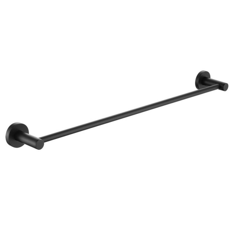 Bristan Black Round Towel Rail