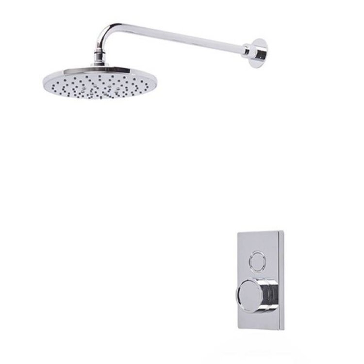 Tavistock Axiom Push Button Valve with Overhead Shower