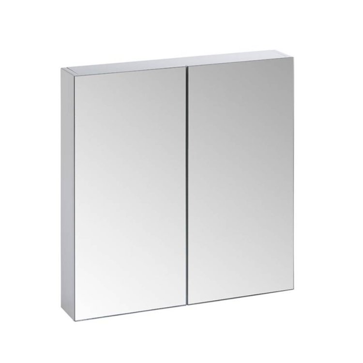 Tavistock Observe White Double Mirror Door Cabinet