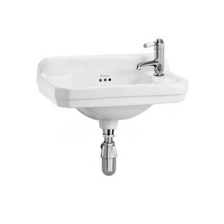 Burlington Edwardian 51cm RH Tap Hole Cloakroom Basin