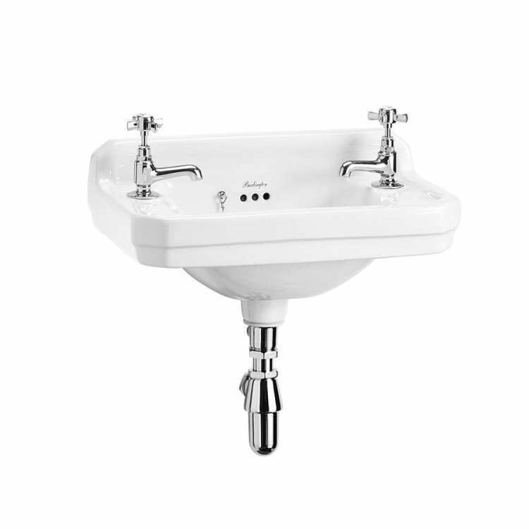 Burlington Edwardian 51cm 2 Tap Hole Cloakroom Basin