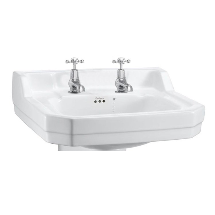 Burlington Edwardian 56cm 2 Tap Hole Basin