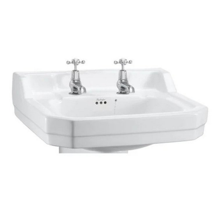 Burlington Edwardian 61cm 2 Tap Hole Basin