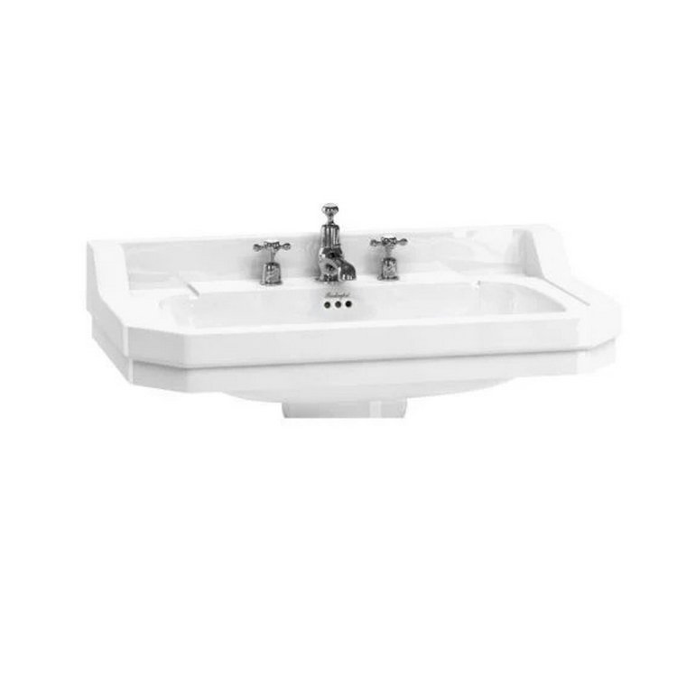 Burlington Edwardian 80cm 3 Tap Hole Basin