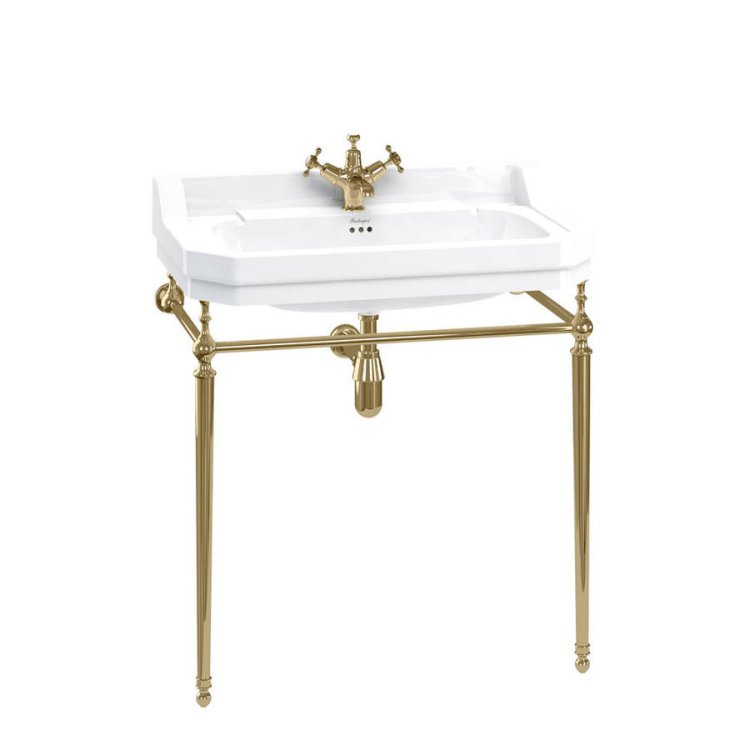 Burlington 80cm Gold Basin Washstand