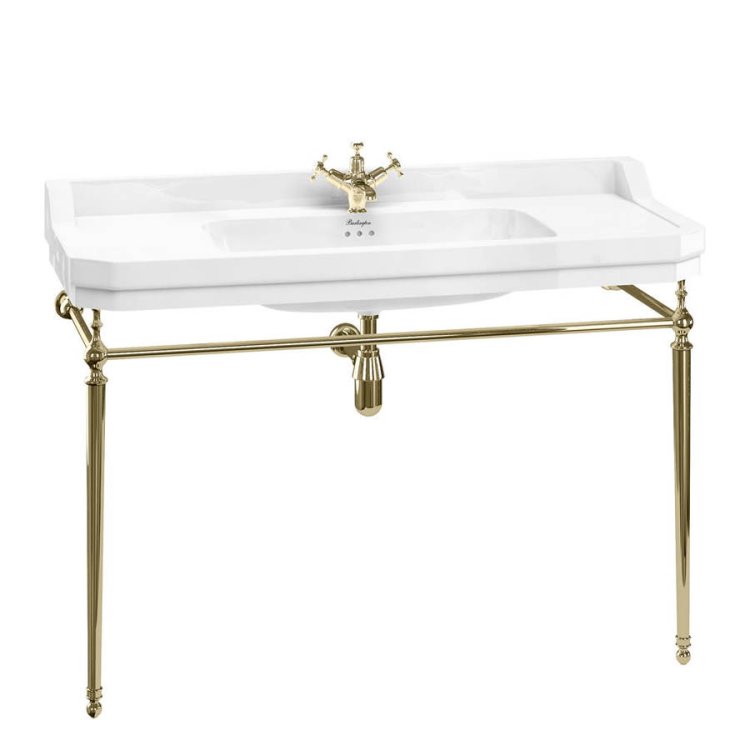 Burlington 120cm Chrome Basin Washstand