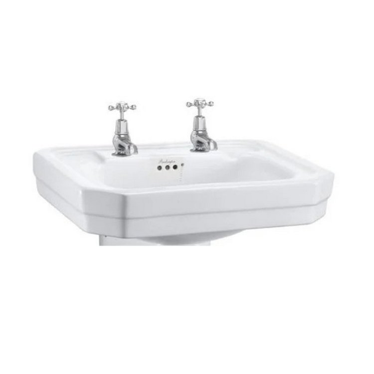 Burlington Victorian 61cm 2 Tap Hole Basin