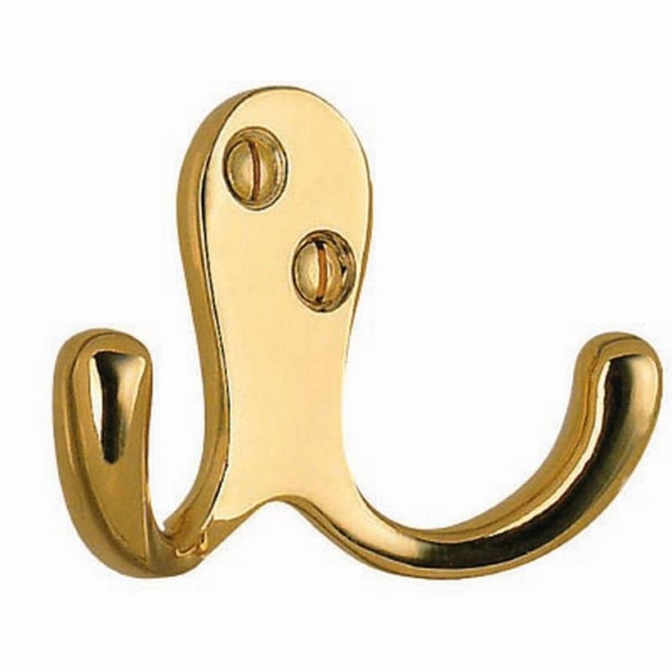 Smedbo Beslagsboden 44mm Brass Double Hook