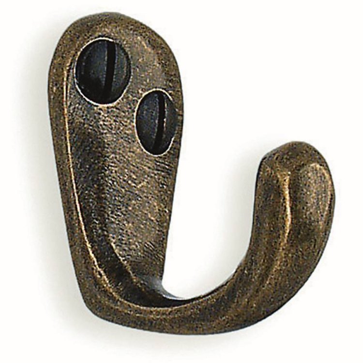 Smedbo Beslagsboden 38mm Antique Brass Single Hook