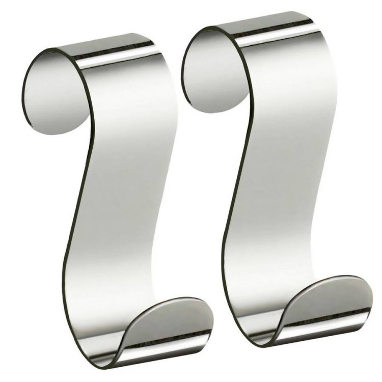 Smedbo Dry Chrome Towel Warmer Single Hook Pair