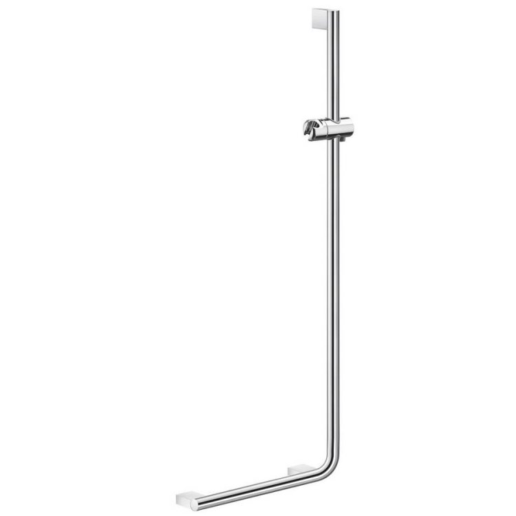 Smedbo Living Chrome 1230mm RH L Shaped Shower Bar