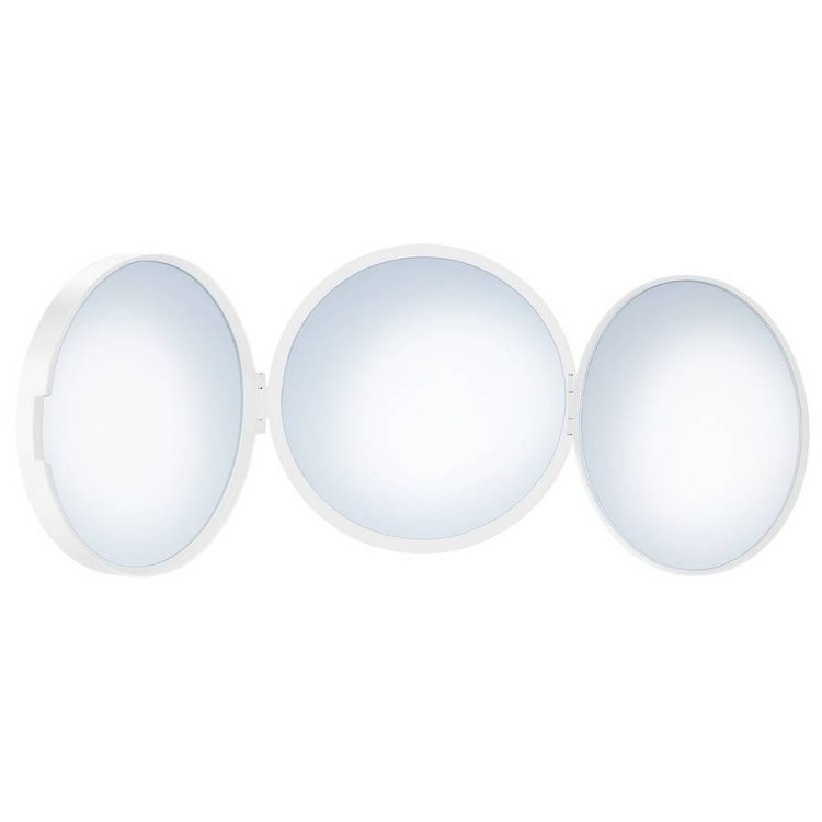 Smedbo Outline Lite 130mm White Travel Mirror